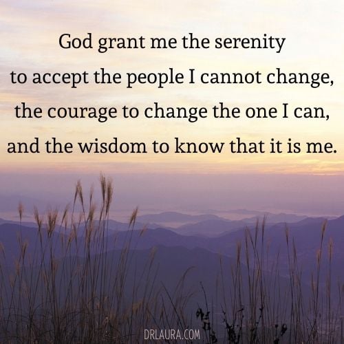 Dr. Laura's Marriage Serenity Prayer