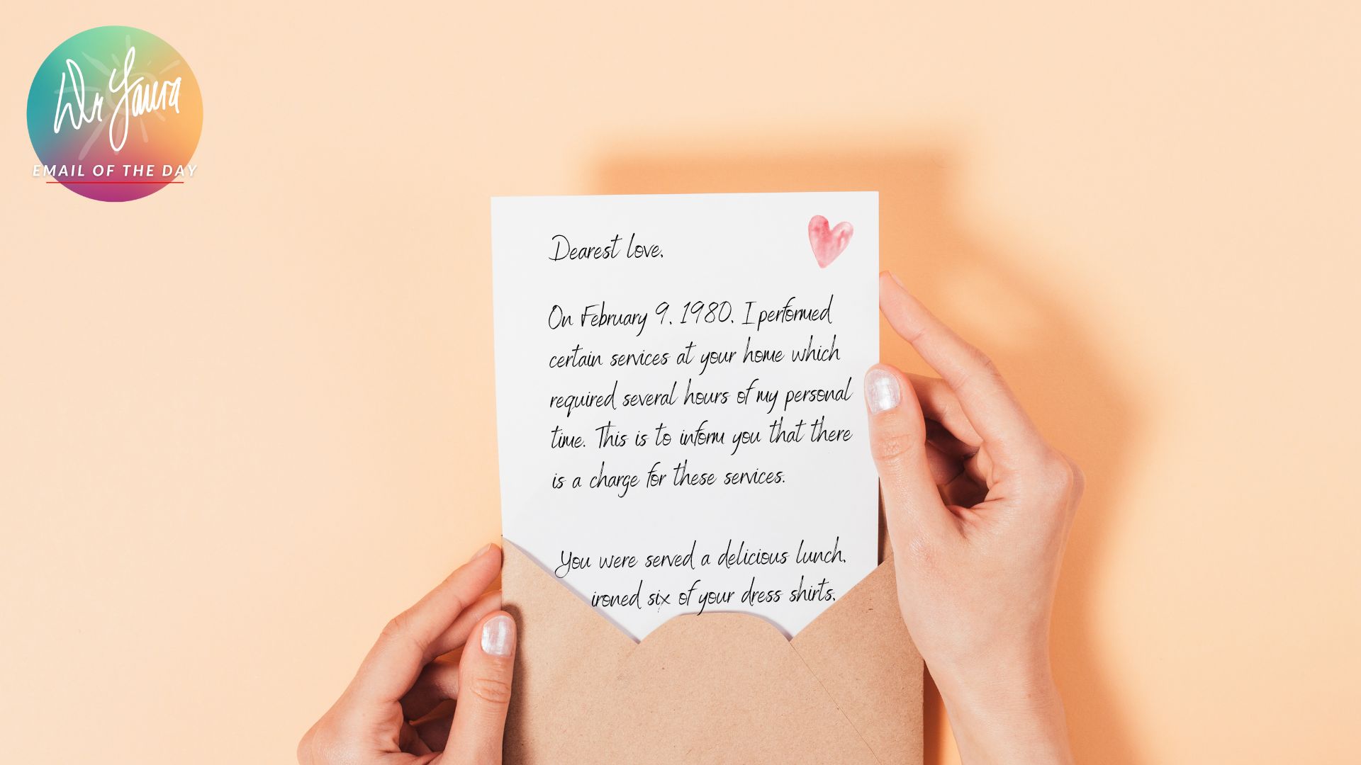 Email of the Day: Please Save Your Love Letters for Your Kids!